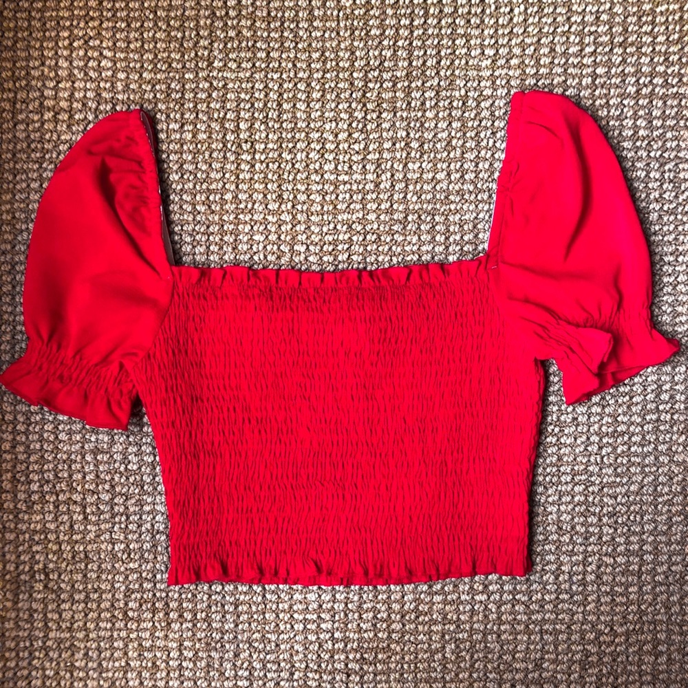Red Crop Top